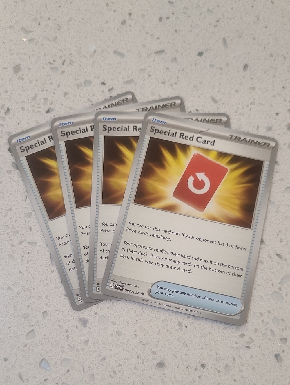 Pokemon Chaos Rising Special Red Card Lot Of 4